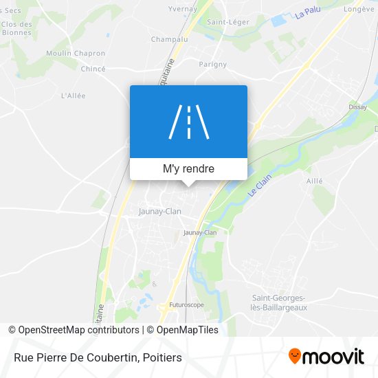 Rue Pierre De Coubertin plan