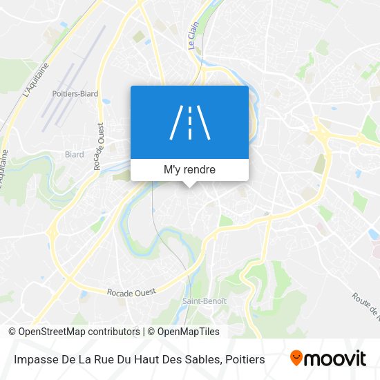 Impasse De La Rue Du Haut Des Sables plan