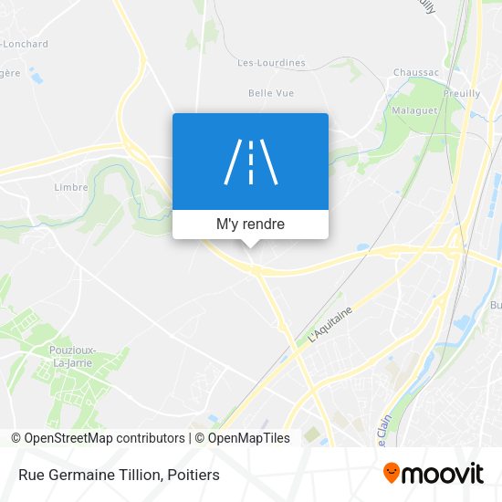 Rue Germaine Tillion plan