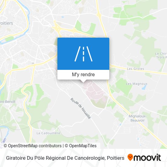 Giratoire Du Pôle Régional De Cancérologie plan