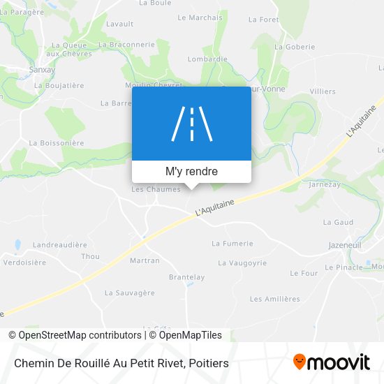 Chemin De Rouillé Au Petit Rivet plan