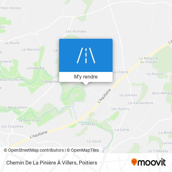 Chemin De La Pinière À Villers plan