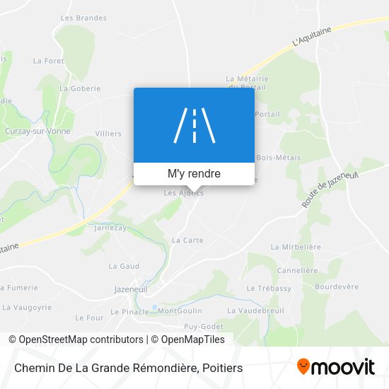 Chemin De La Grande Rémondière plan