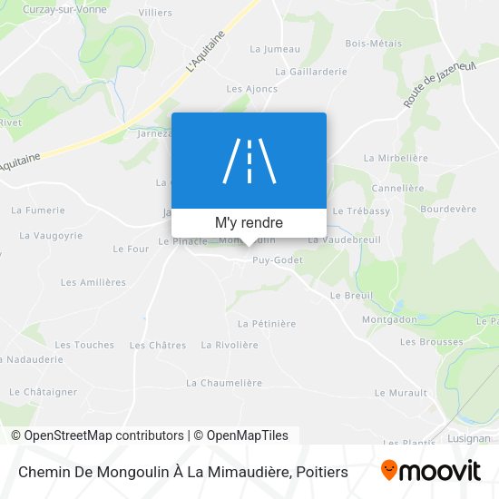 Chemin De Mongoulin À La Mimaudière plan