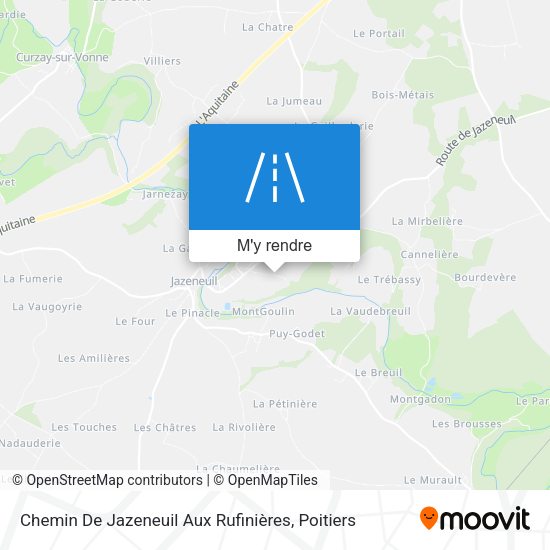Chemin De Jazeneuil Aux Rufinières plan