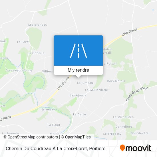Chemin Du Coudreau À La Croix-Loret plan