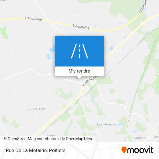 Rue De La Métairie plan