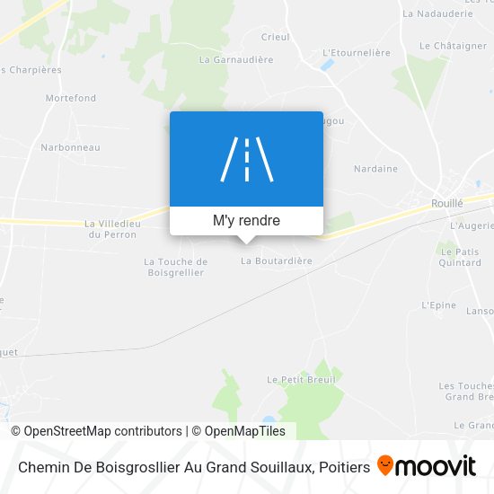 Chemin De Boisgrosllier Au Grand Souillaux plan