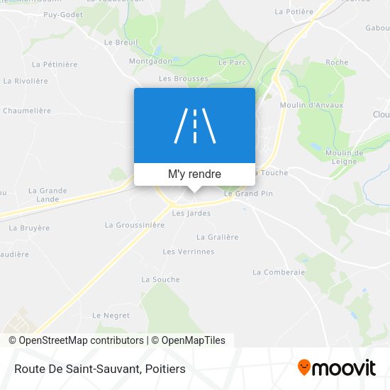 Route De Saint-Sauvant plan