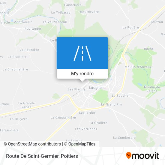 Route De Saint-Germier plan