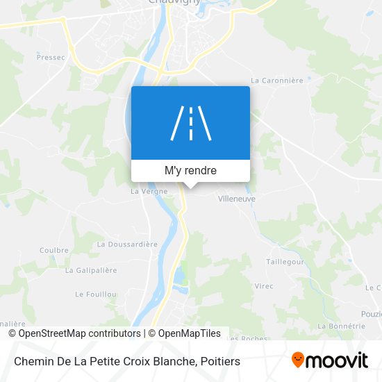 Chemin De La Petite Croix Blanche plan