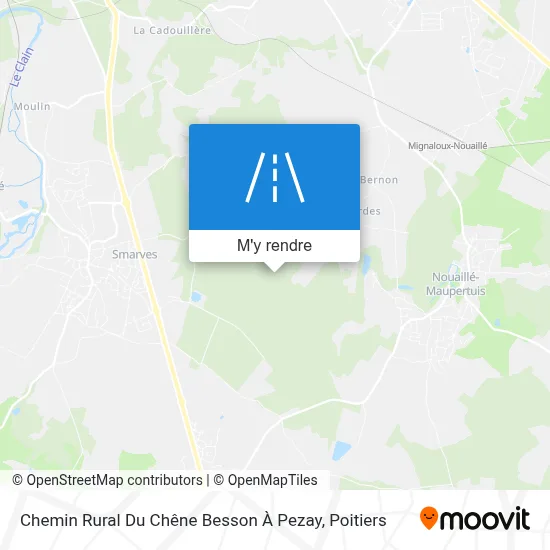 Chemin Rural Du Chêne Besson À Pezay plan