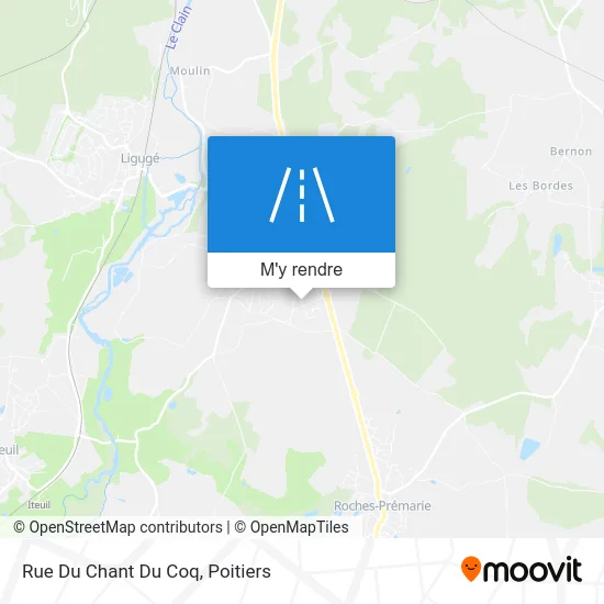 Rue Du Chant Du Coq plan