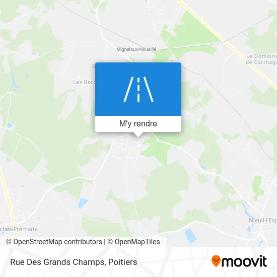 Rue Des Grands Champs plan