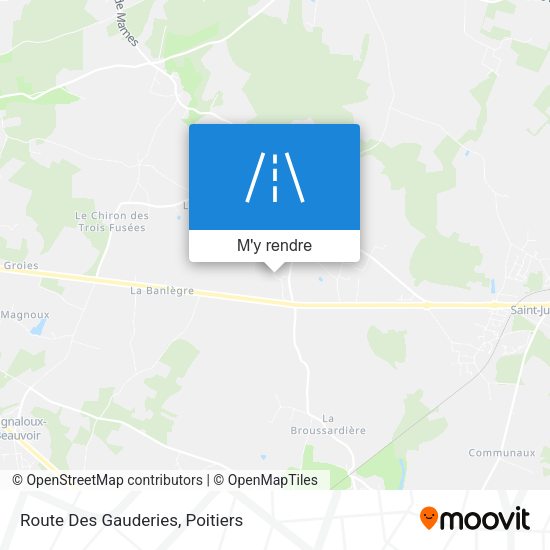 Route Des Gauderies plan