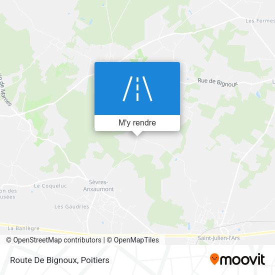Route De Bignoux plan