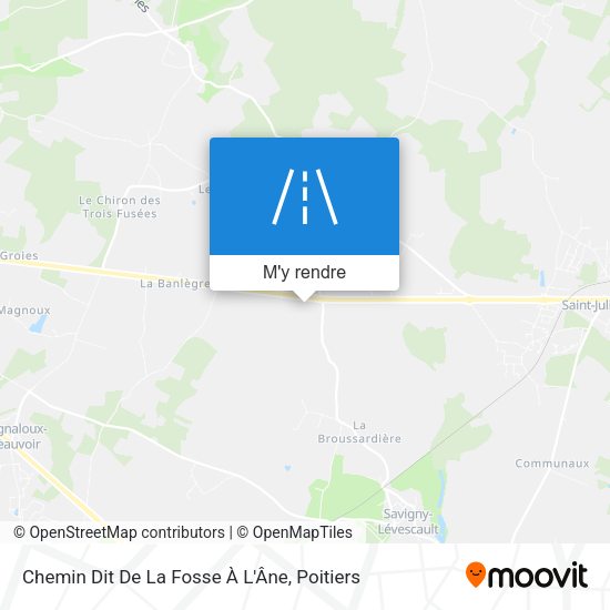 Chemin Dit De La Fosse À L'Âne plan