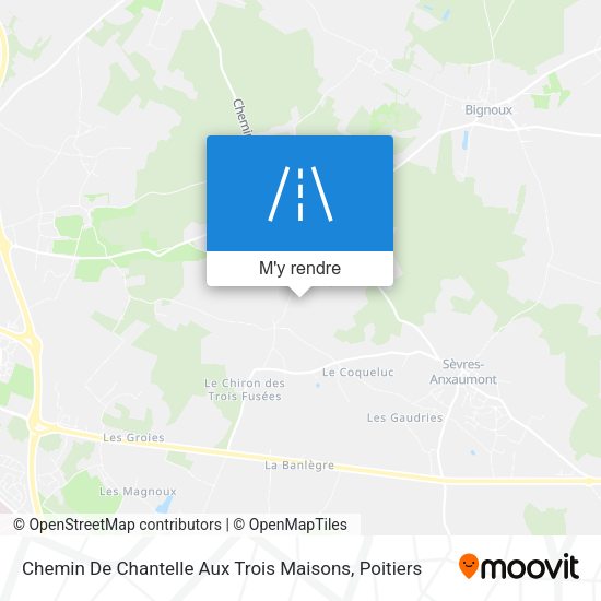 Chemin De Chantelle Aux Trois Maisons plan