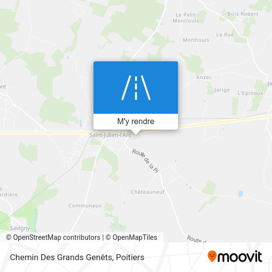 Chemin Des Grands Genêts plan