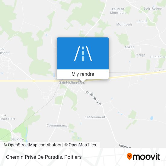 Chemin Privé De Paradis plan