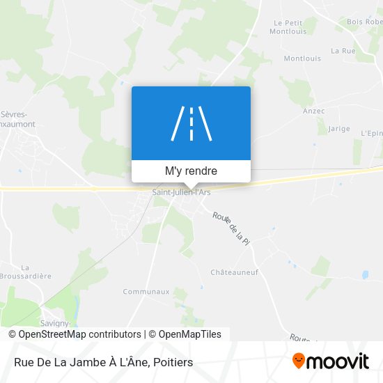 Rue De La Jambe À L'Âne plan