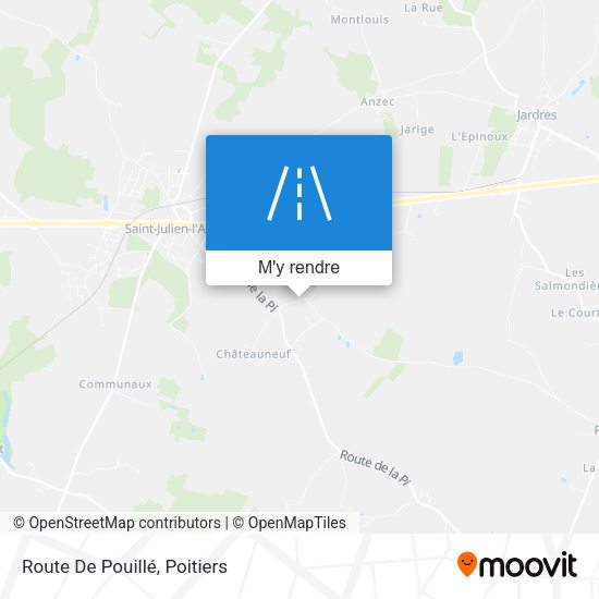 Route De Pouillé plan
