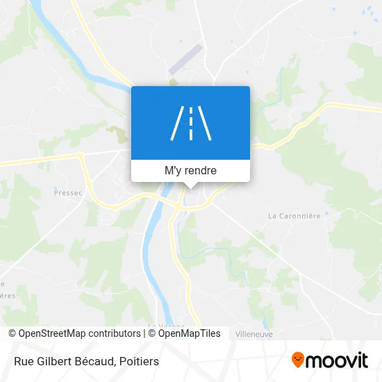 Rue Gilbert Bécaud plan