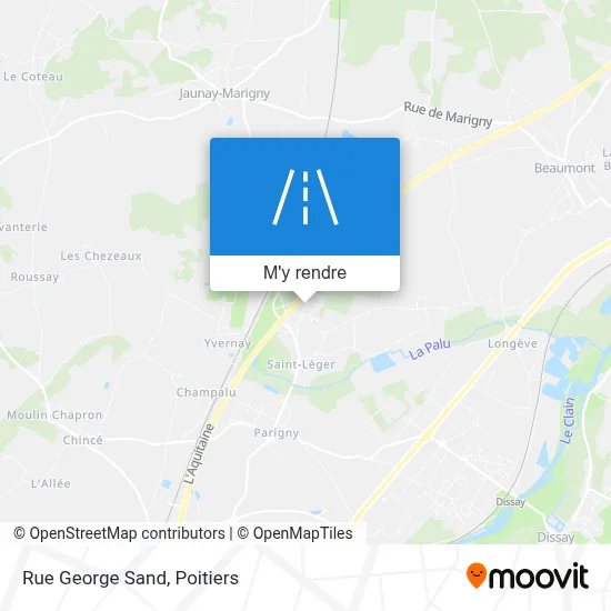 Rue George Sand plan