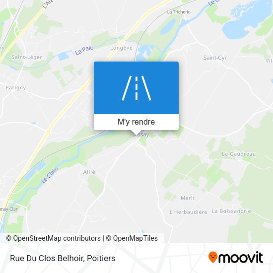 Rue Du Clos Belhoir plan