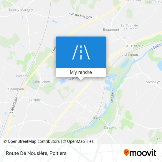 Route De Nousière plan