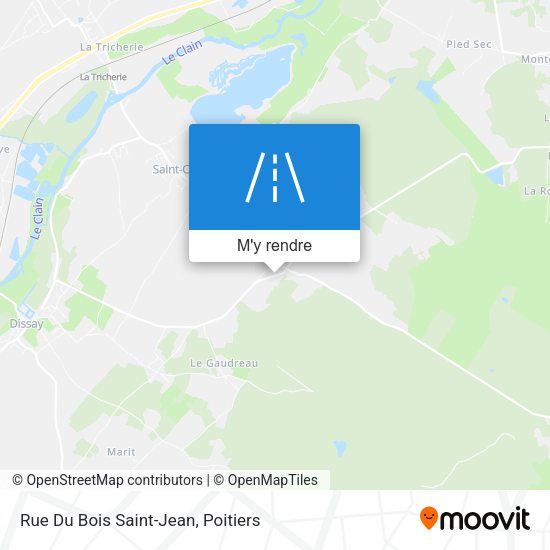 Rue Du Bois Saint-Jean plan