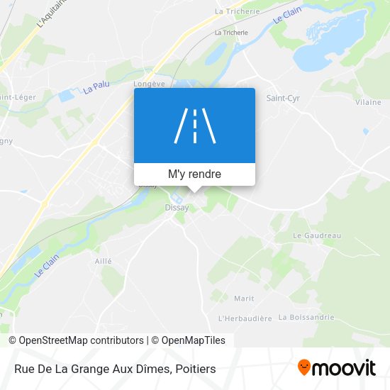 Rue De La Grange Aux Dîmes plan