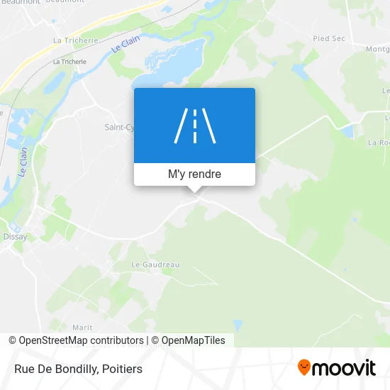 Rue De Bondilly plan