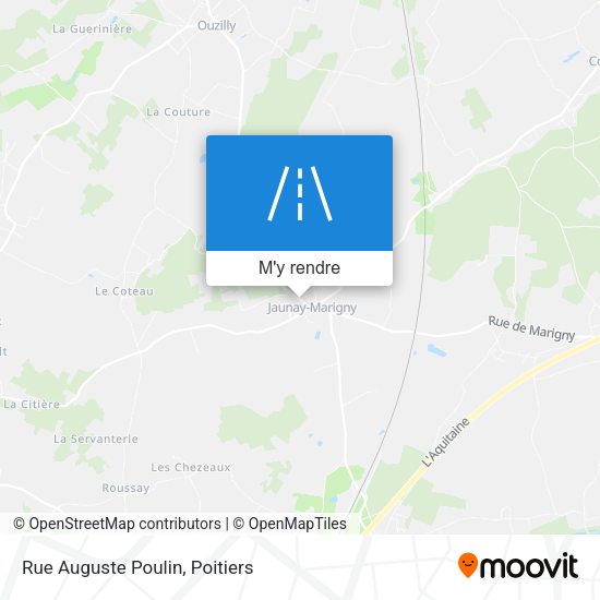 Rue Auguste Poulin plan