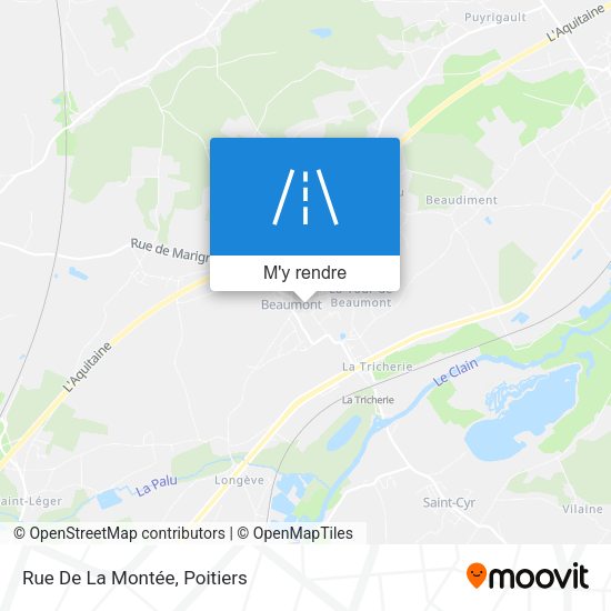 Rue De La Montée plan