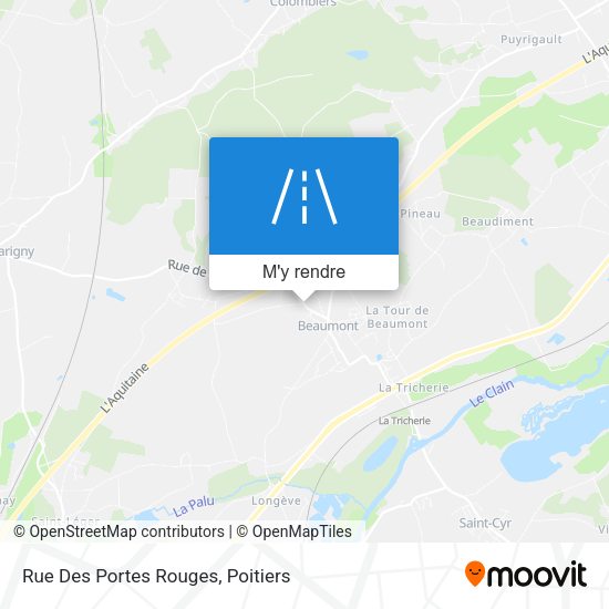 Rue Des Portes Rouges plan