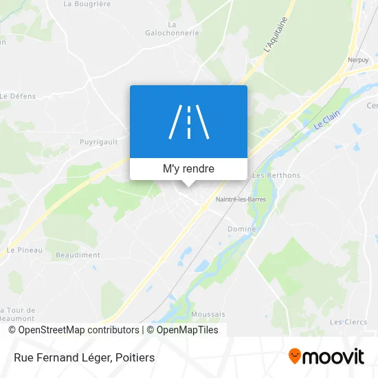 Rue Fernand Léger plan