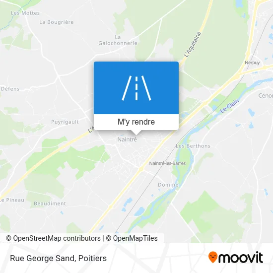 Rue George Sand plan