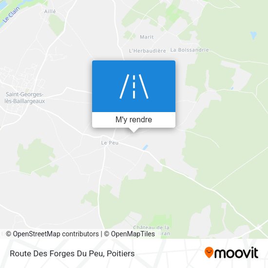 Route Des Forges Du Peu plan
