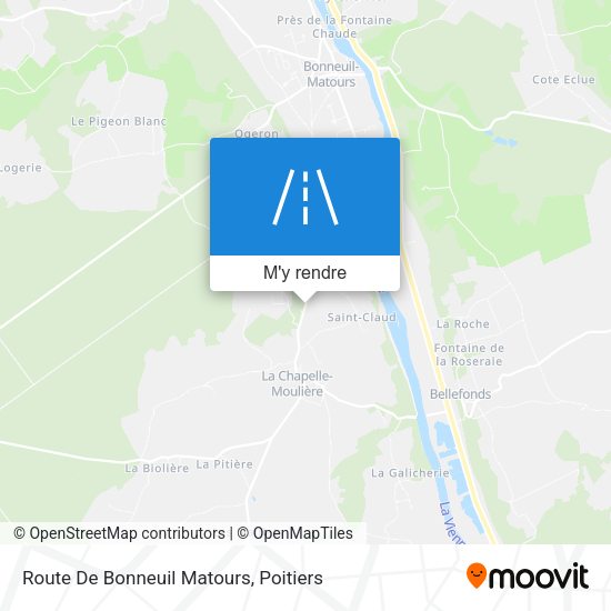 Route De Bonneuil Matours plan