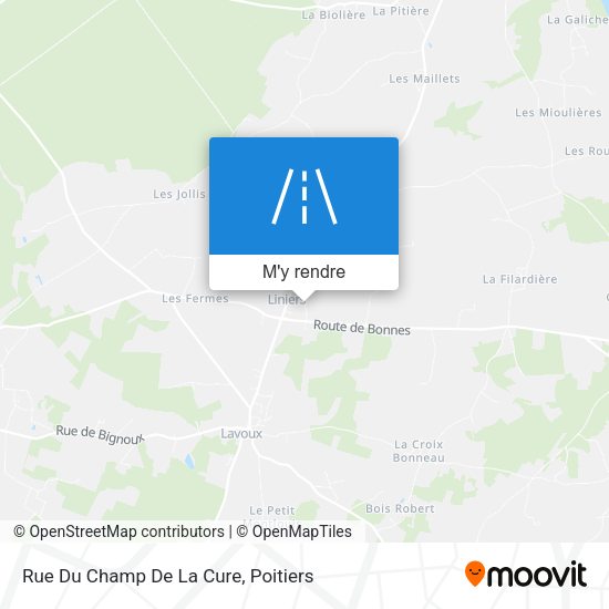 Rue Du Champ De La Cure plan