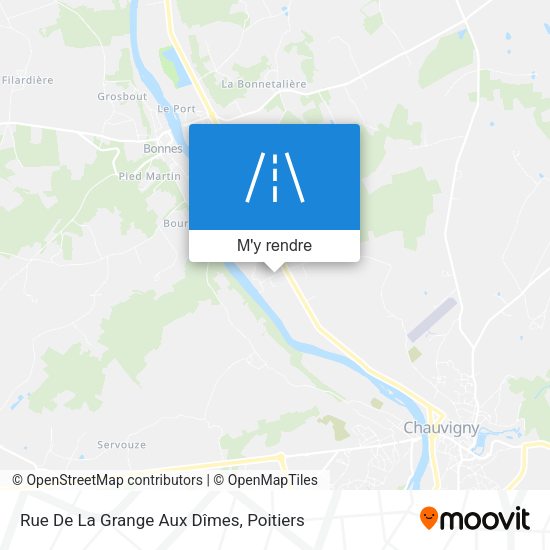 Rue De La Grange Aux Dîmes plan