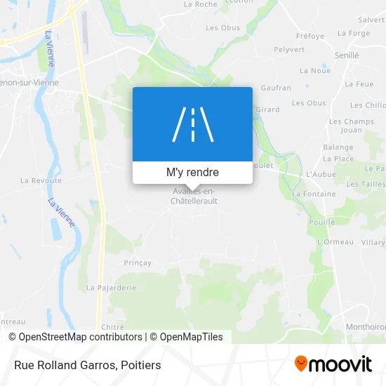 Rue Rolland Garros plan