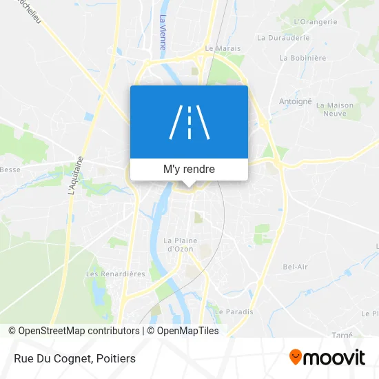 Rue Du Cognet plan