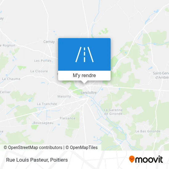 Rue Louis Pasteur plan