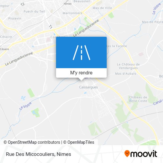 Rue Des Micocouliers plan