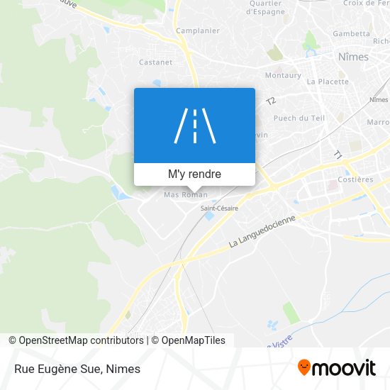 Rue Eugène Sue plan