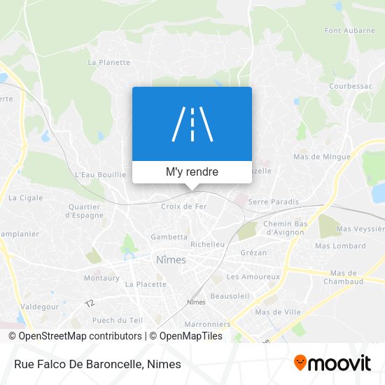 Rue Falco De Baroncelle plan