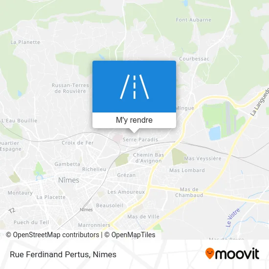 Rue Ferdinand Pertus plan