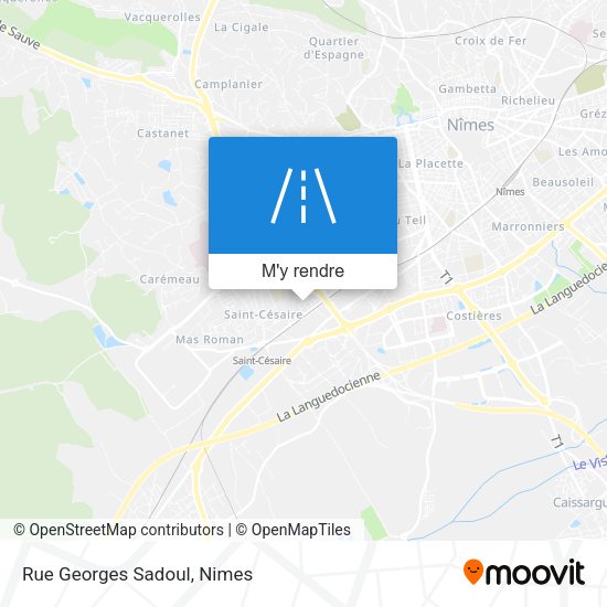 Rue Georges Sadoul plan